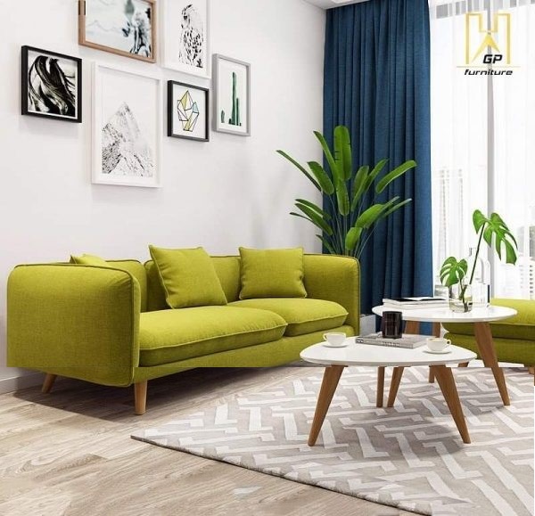 Ghế sofa 3 chỗ thiết kế tinh tế, nhỏ gọn, tiện lợi, tiết kiệm không gian diện tích