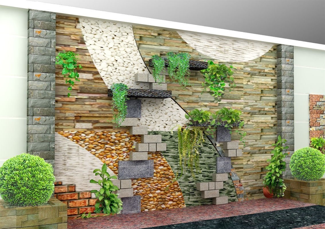 Trang trí tường bằng nhiều vật liệu ốp tường đặc biệt