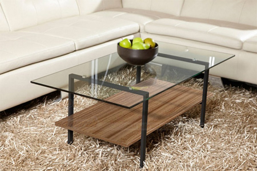 Chọn bàn sofa có mặt kính phù hợp với phòng khách nhỏ