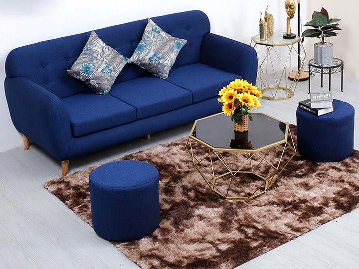 Sofa nhung được chế tác từ vải nhung cao cấp