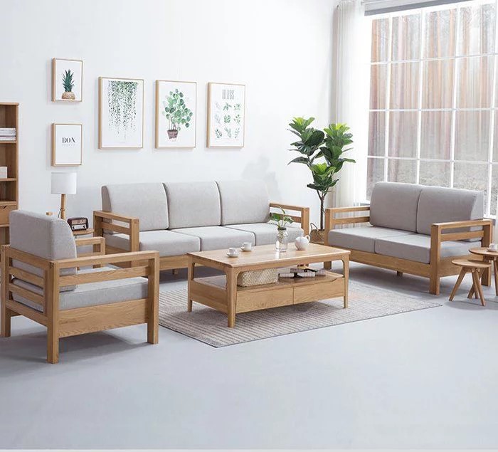 Tính thẩm mỹ của những bộ ghế gỗ phòng khách 7 triệu khá đơn điệu