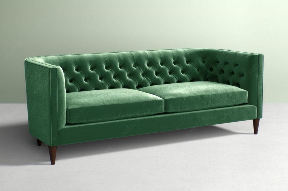 Ghế sofa cổ điển xanh lá cây