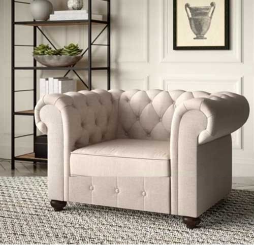 Ghế sofa dài 1m nổi bật với kiểu dáng sang trọng, kích thước nhỏ gọn