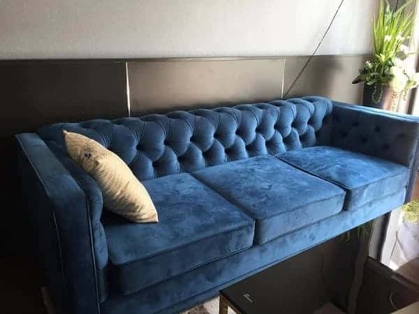 Sofa chất liệu vải nhung pha nỉ