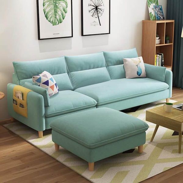 Sofa văng màu xanh ngọc