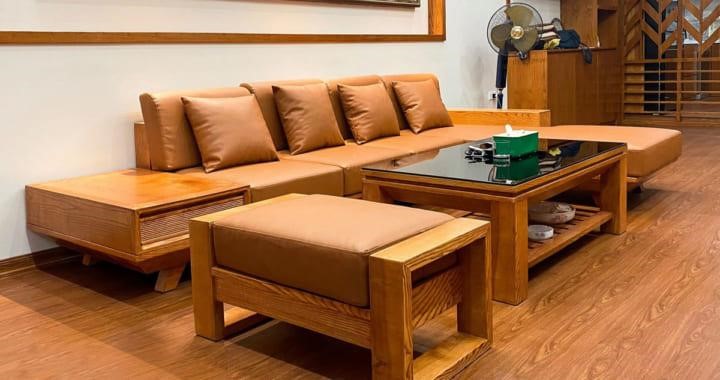 Ghế sofa gỗ cây tần bì 