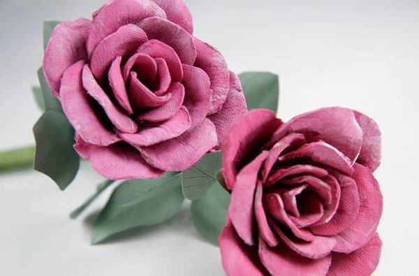 Cách làm hoa hồng handmade