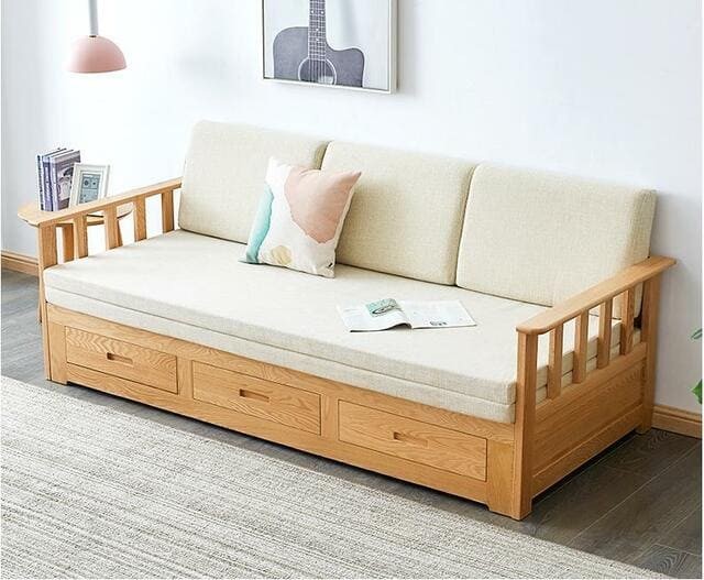 Thiết kế sofa giường dạng kéo nhỏ gọn tiện lợi