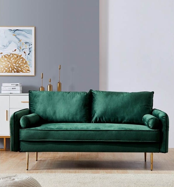 Sofa băng nhỏ gọn với màu xanh lá đầy cá tính