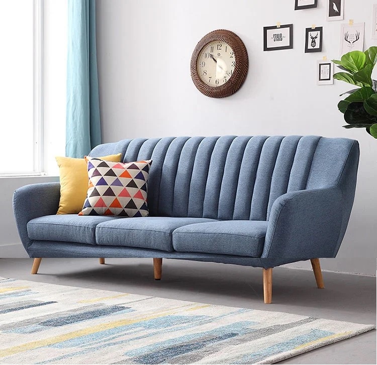 Ghế Sofa 3 chỗ chất liệu vải bố