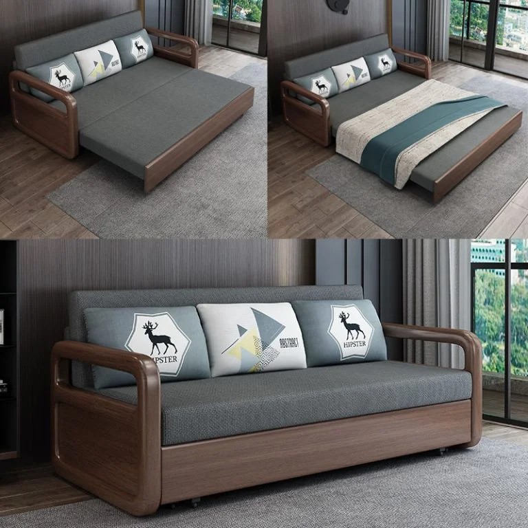Các mẫu ghế giường gỗ có màu sắc, chất liệu và mẫu mã đa dạng