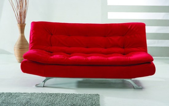 Ghế Sofa đỏ tươi cho phòng khách nhà bạn