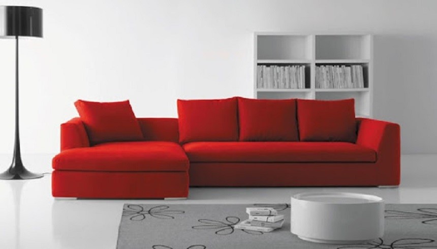 Sofa Đỏ - Màu của may mắn, mang đến sự đột phá cho không gian phòng khách nhà bạn